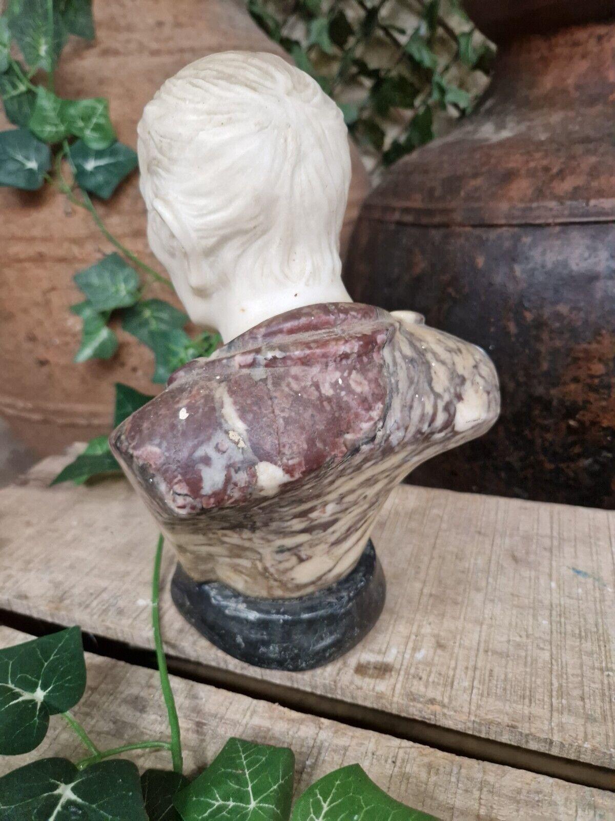 Antique Marble Bust French Sculpture of Julius Caesar 10