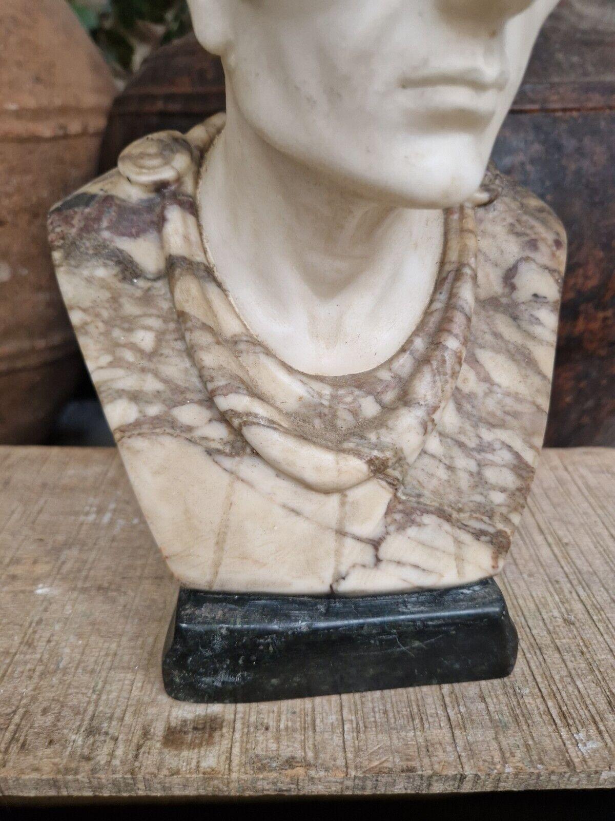 Antique Marble Bust French Sculpture of Julius Caesar 1