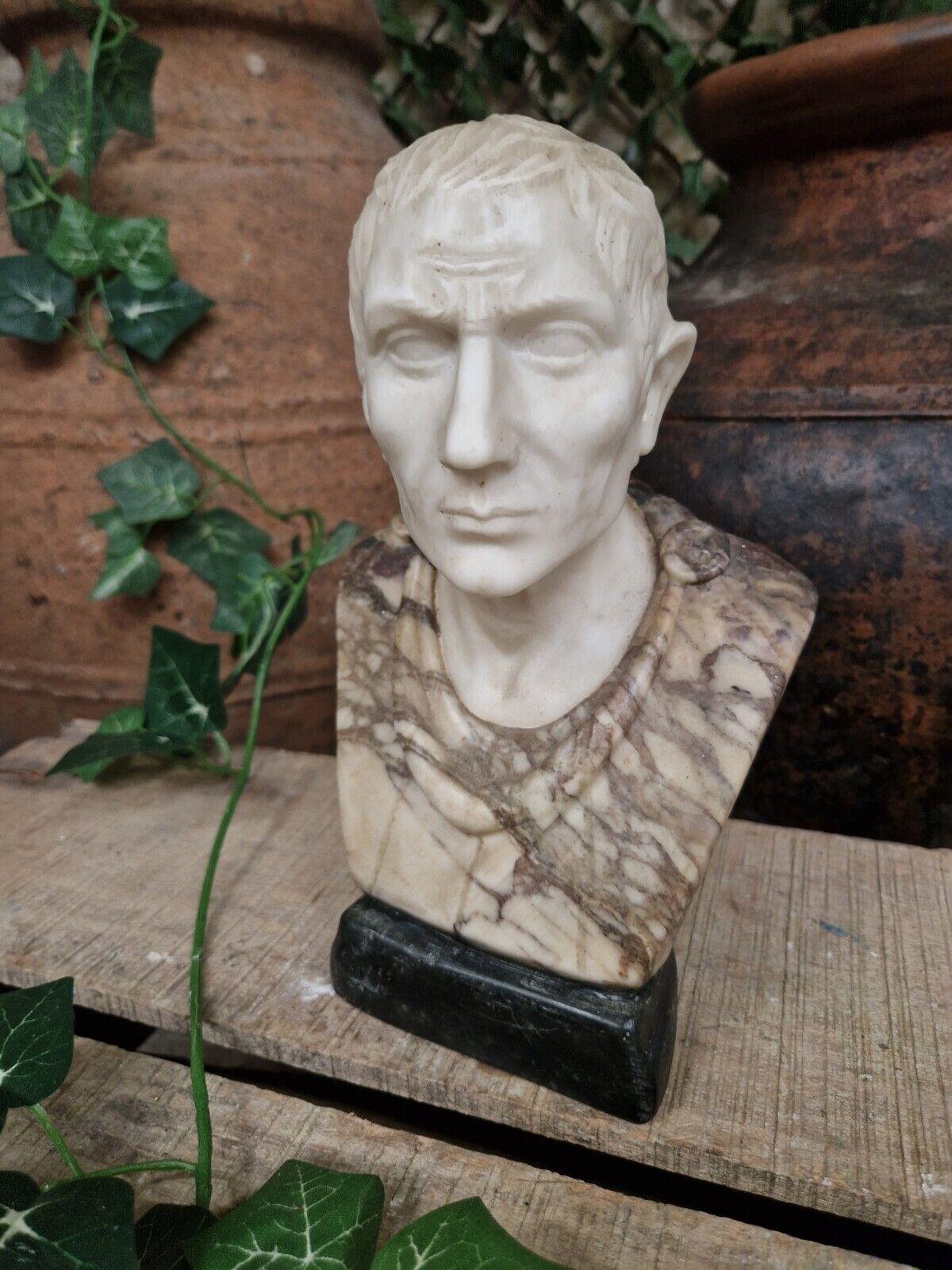 Antique Marble Bust French Sculpture of Julius Caesar 3