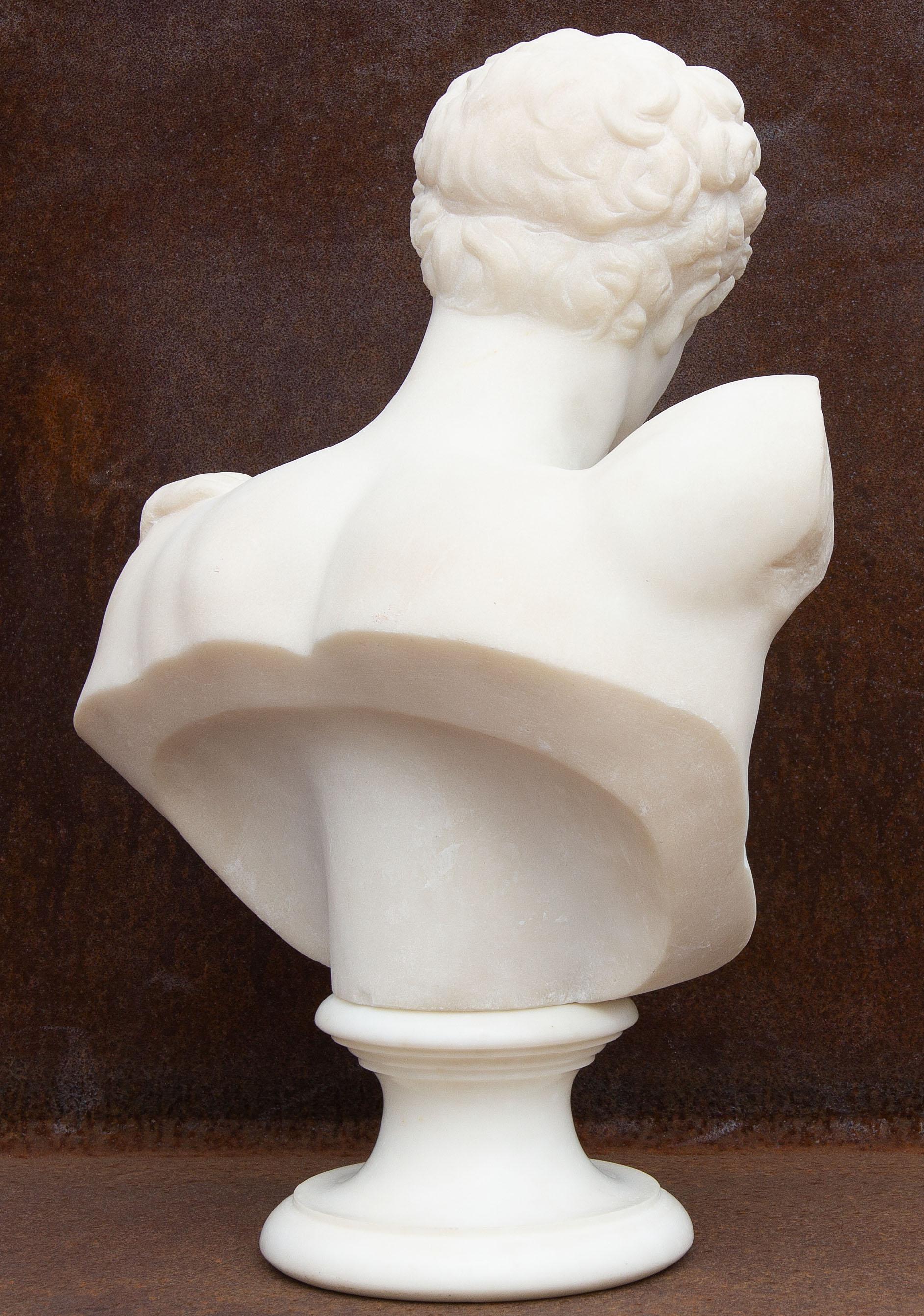 Antique Marble Bust of Hermes 'Mercury' 2