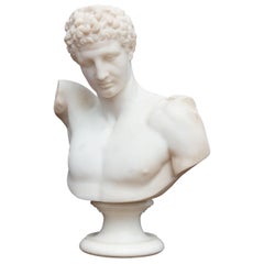 Antique Marble Bust of Hermes 'Mercury'