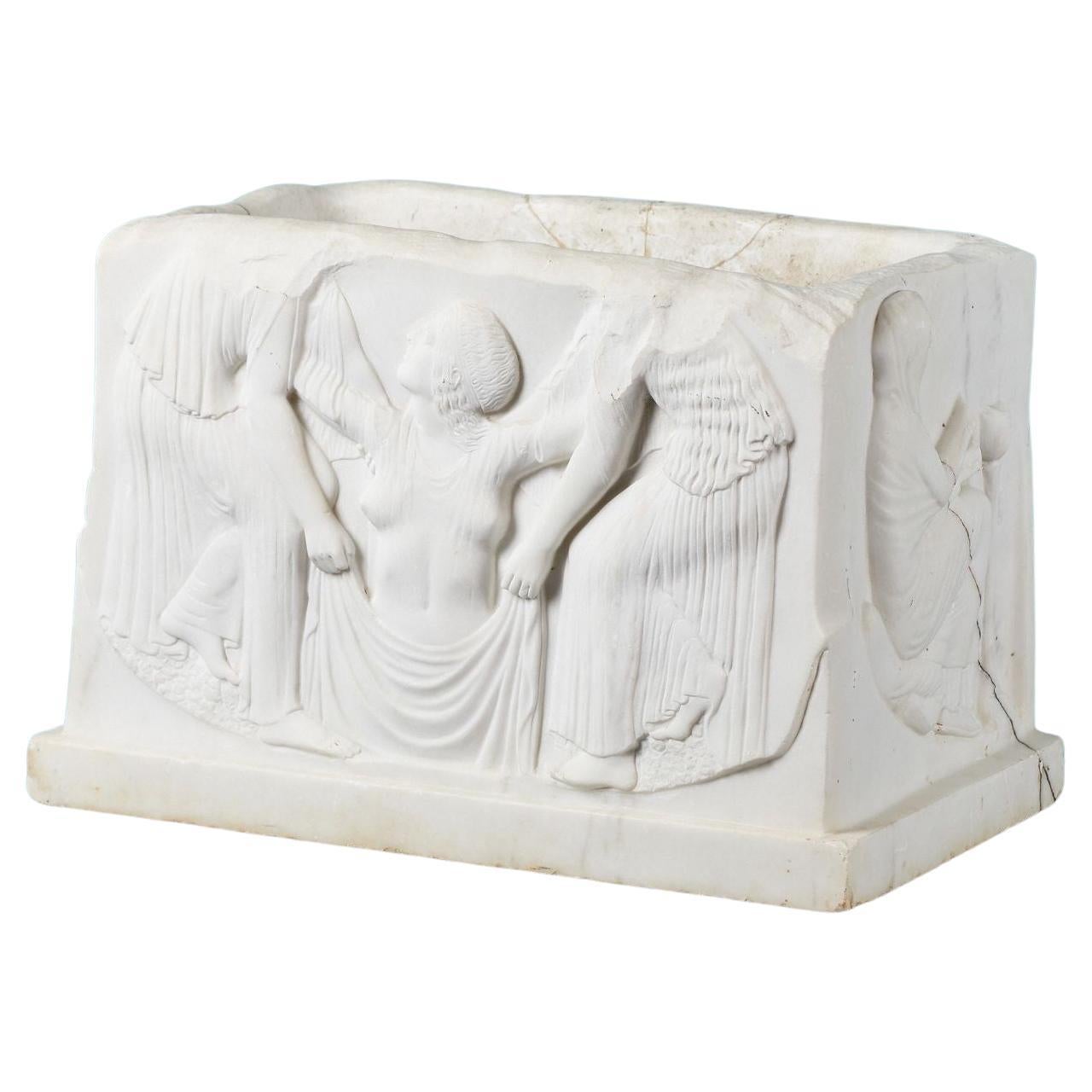 Antique Marble Carving of the Ludovisi Throne For Sale