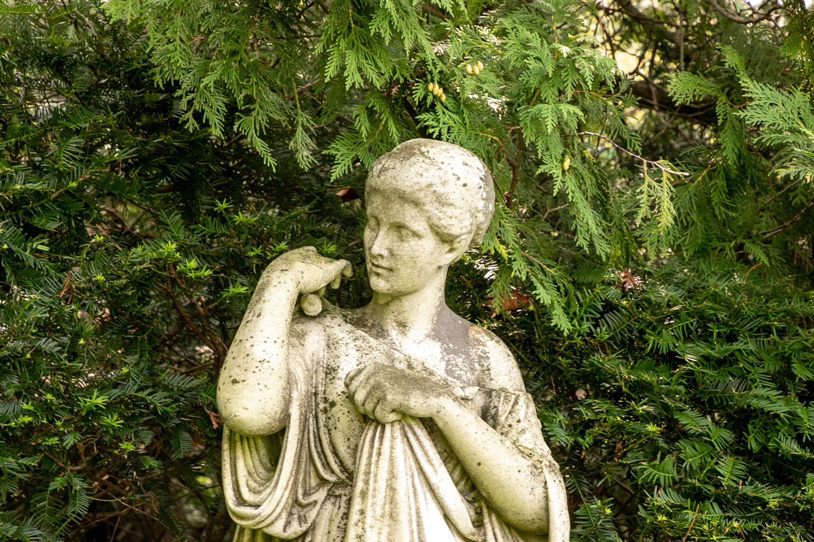 Antique Marble Classical Female Garden Figure 1