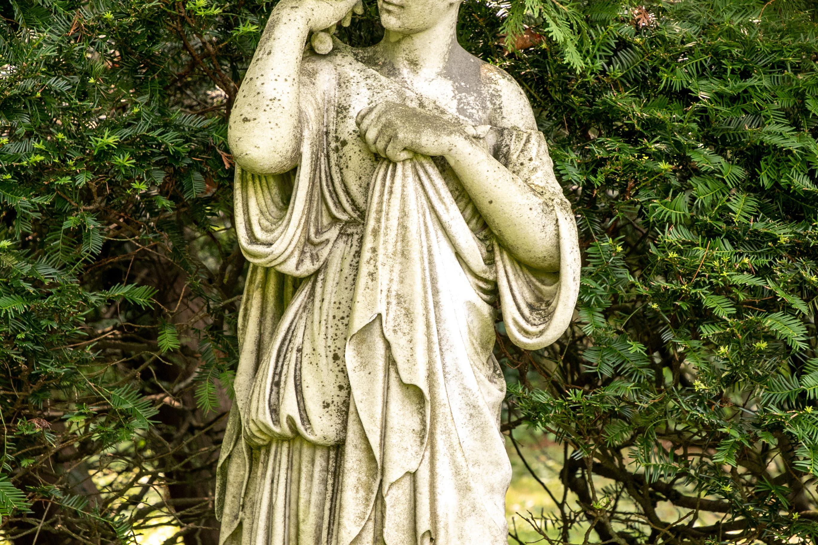 Antique Marble Classical Female Garden Figure 2
