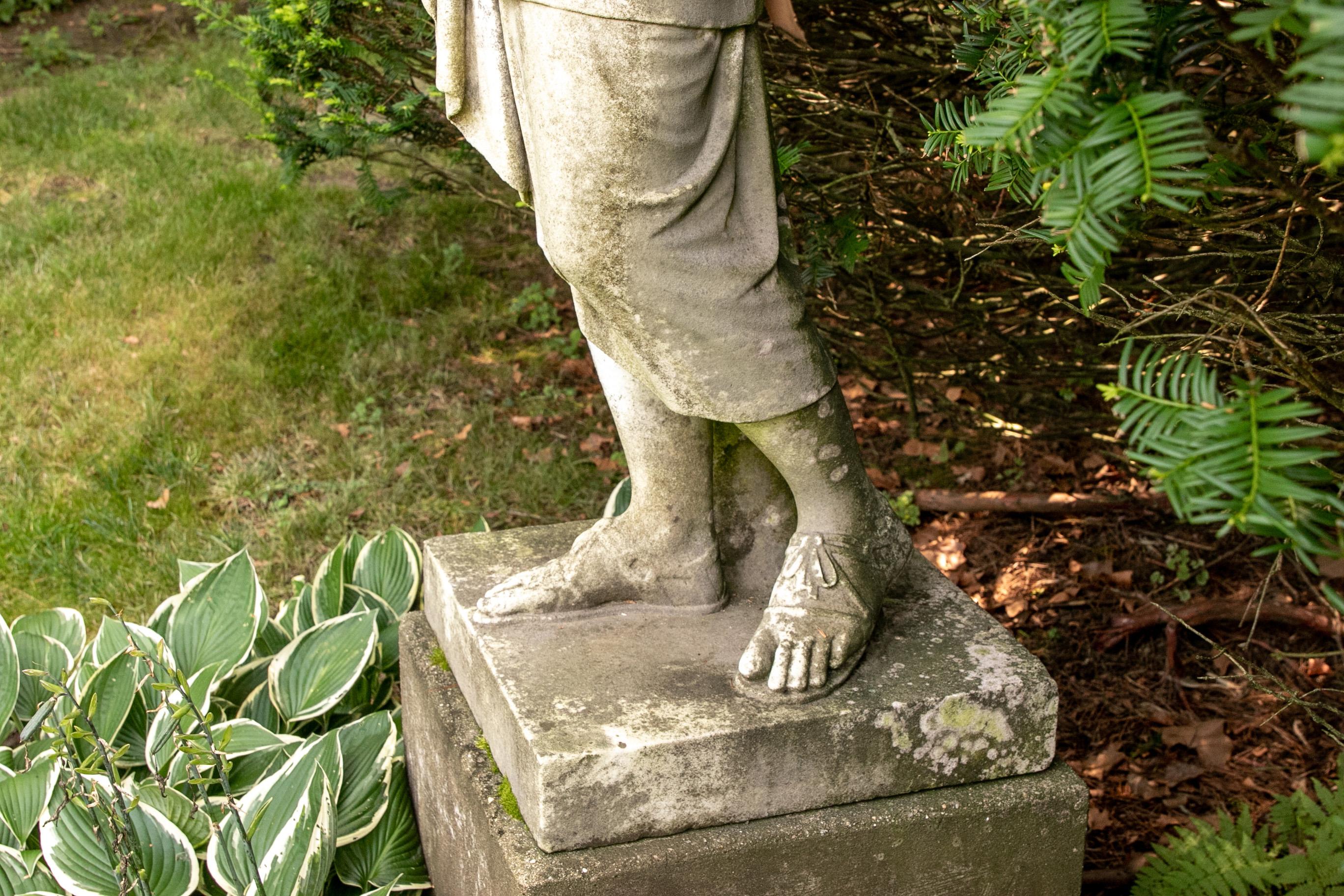 Antique Marble Classical Female Garden Figure 3