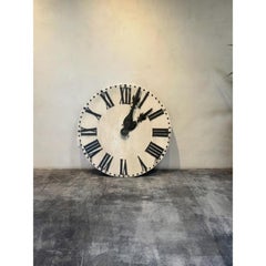 Antique Marble Clock Face with Lead Letters, 18th Century, AC-0229