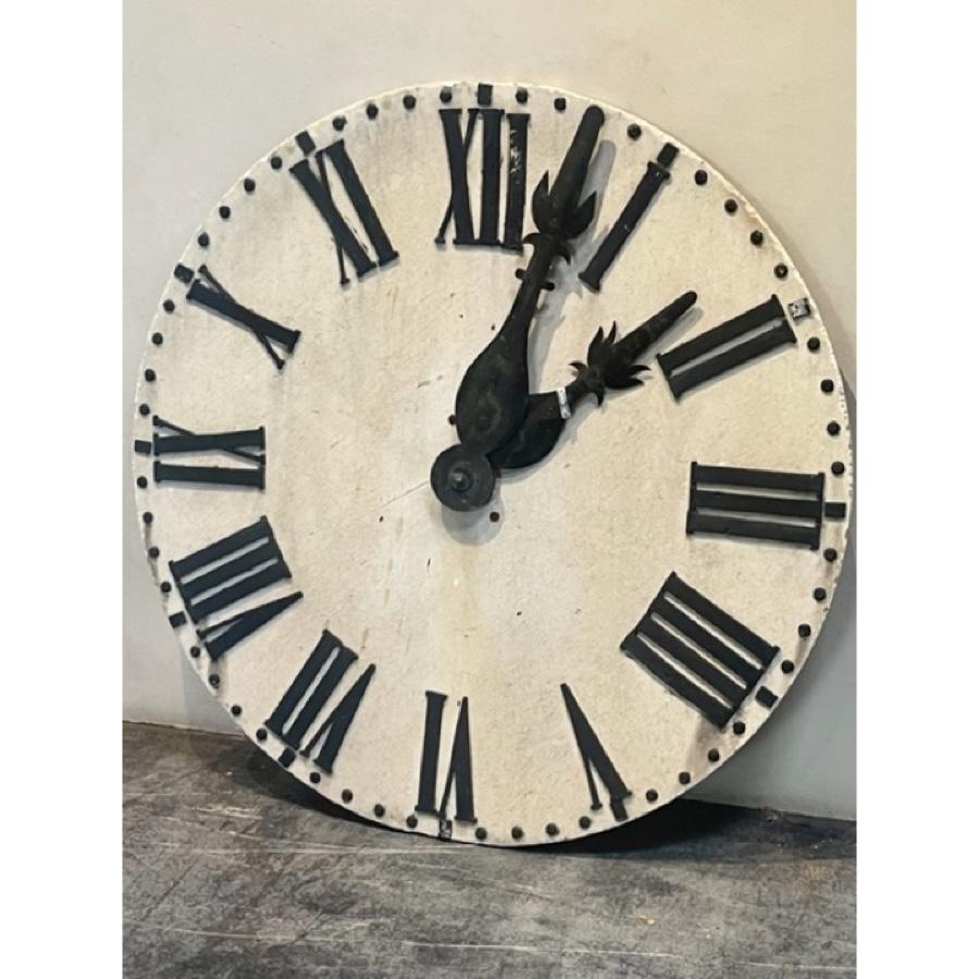 European Antique Marble Clock Face with Lead Letters, 18th Century, AC-0229 For Sale