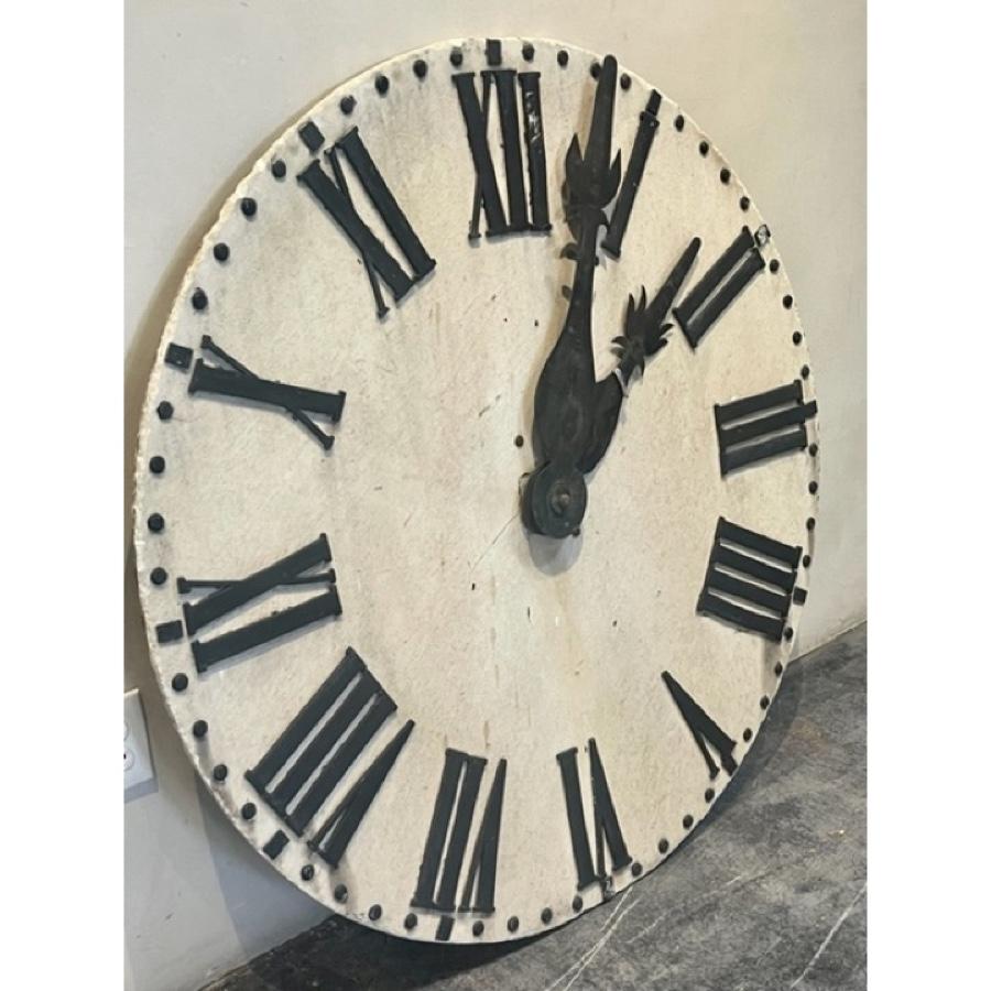 Antique Marble Clock Face with Lead Letters, 18th Century, AC-0229 In Good Condition For Sale In Scottsdale, AZ