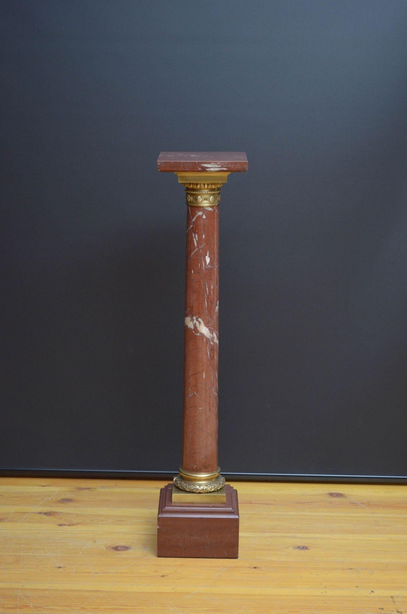 19th Century Antique Marble Column For Sale