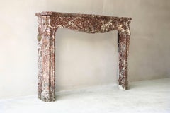 Antique Marble Fireplace, 18th Century, Style of Louis XV