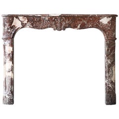 Antique Marble Fireplace, 18th century, Louis XV