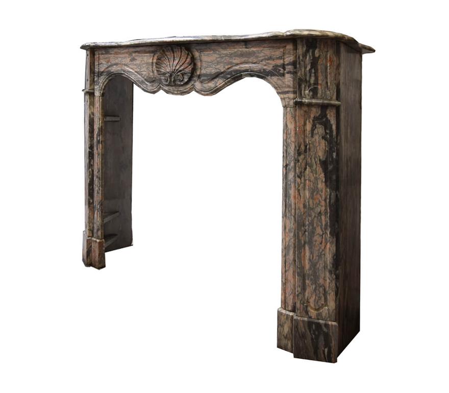 Antique Marble Fireplace Mantel 19th Century In Fair Condition In Udenhout, NL