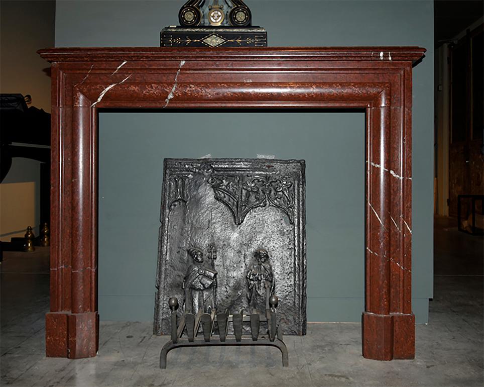 Antique Marble Fireplace Mantel 19th Century 1