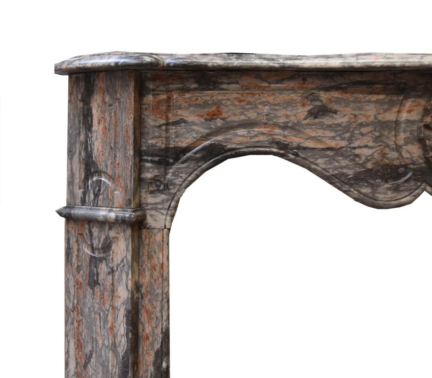 Late 19th Century Antique Marble Fireplace Mantel 19th Century