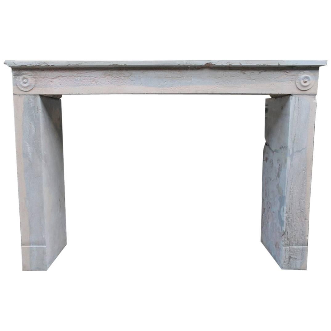 Antique Marble Fireplace Mantel, 19th Century For Sale