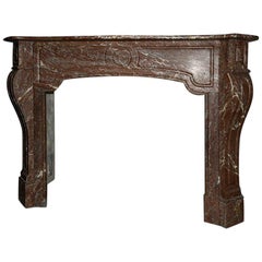 Antique Marble Fireplace Mantel 19th Century