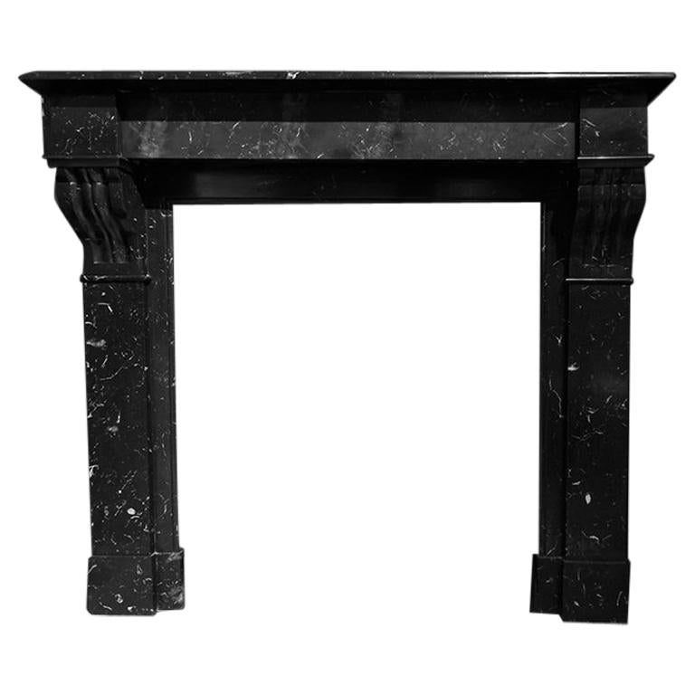 Antique Marble Fireplace Mantel 19th Century