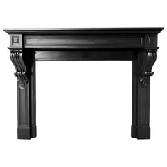 Antique Marble Fireplace Mantel 19th Century