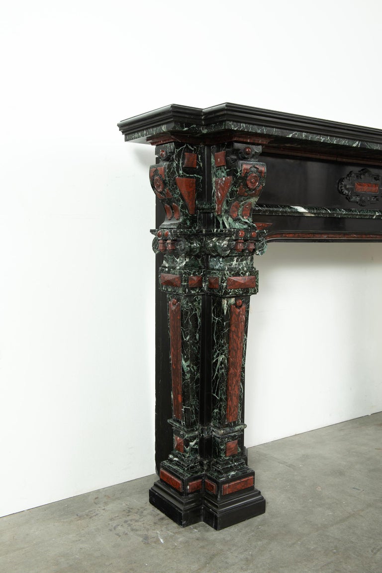 Antique Marble Fireplace Mantel For Sale at 1stDibs