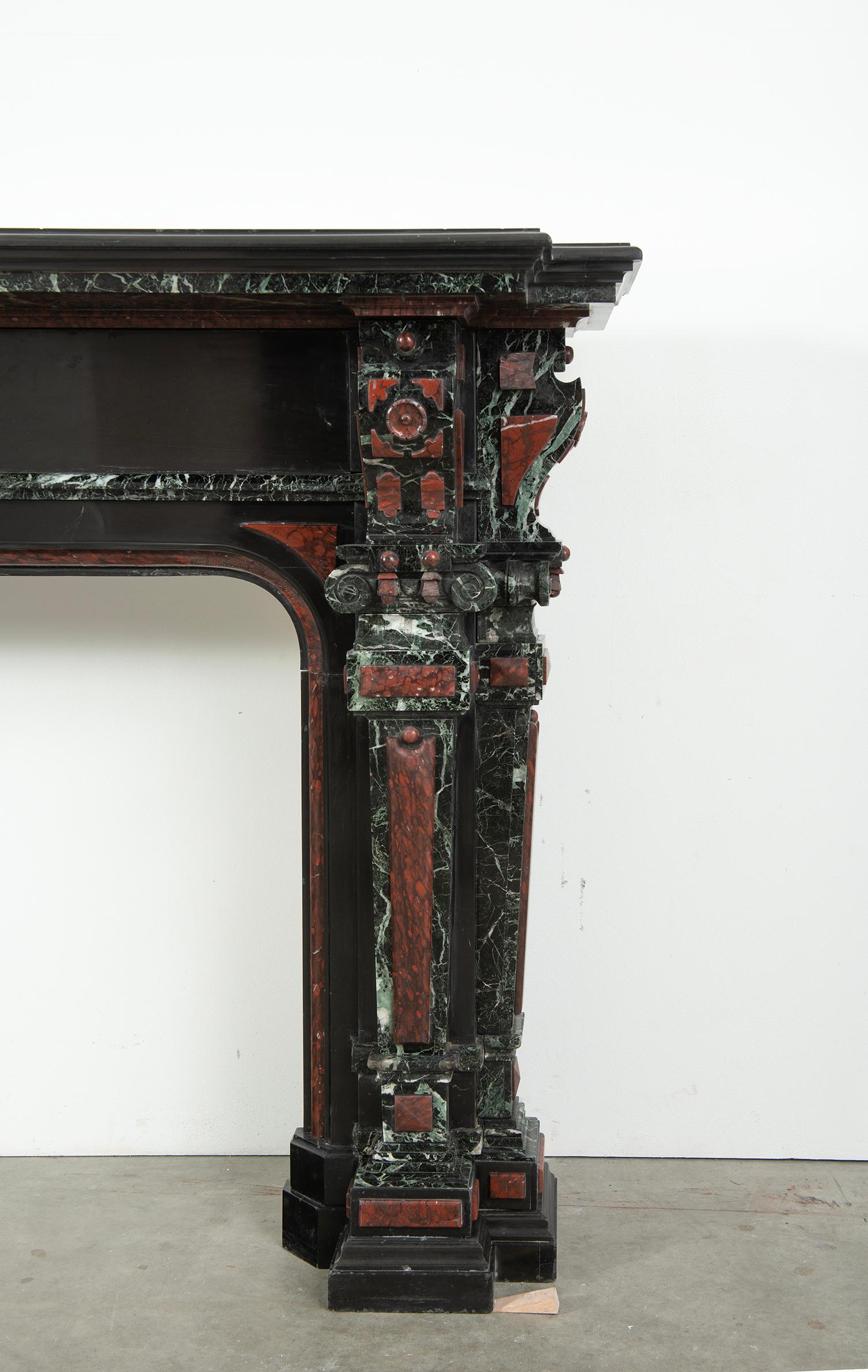 Antique Marble Fireplace Mantel  For Sale 15