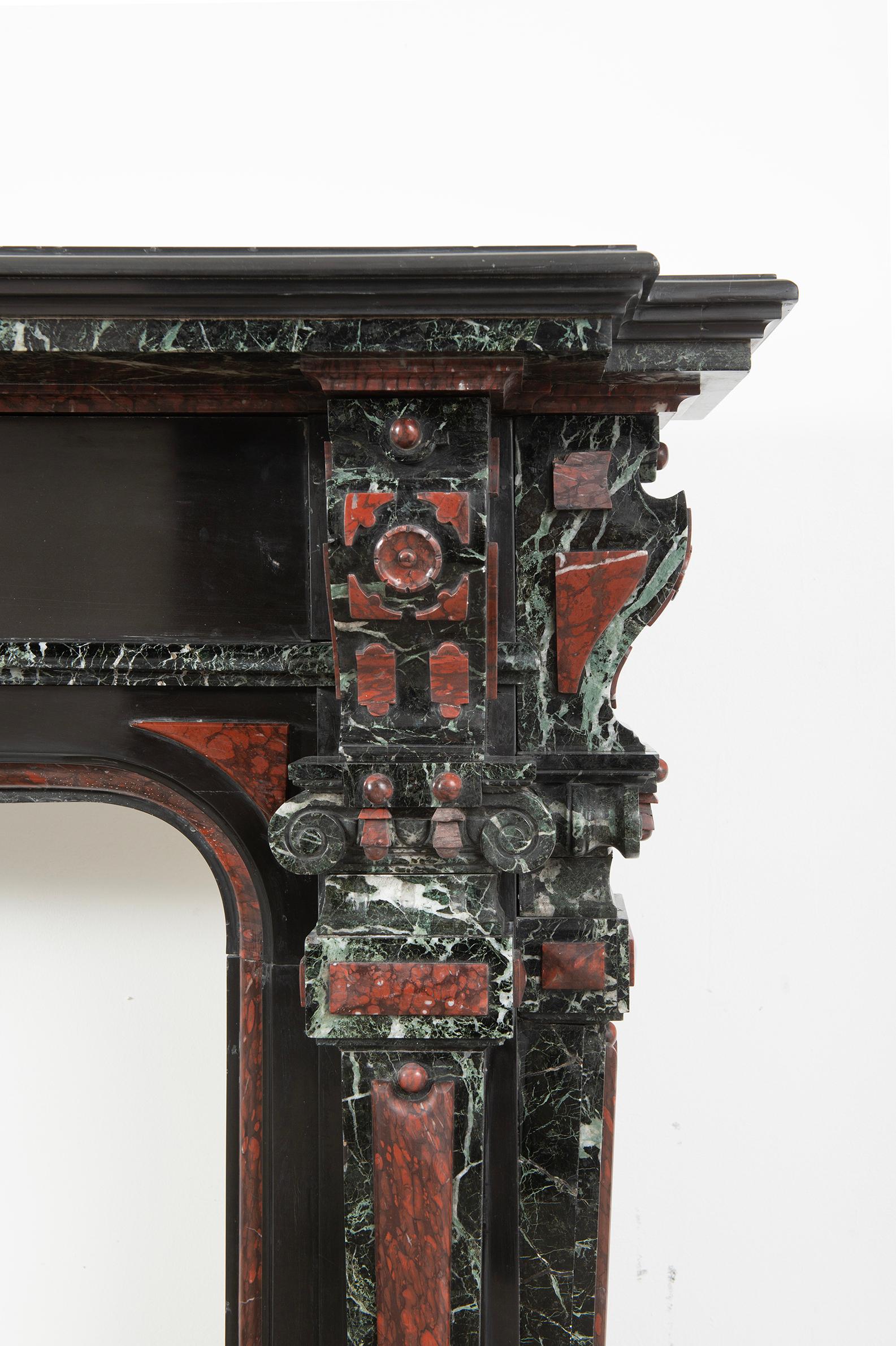 Antique Marble Fireplace Mantel For Sale 3