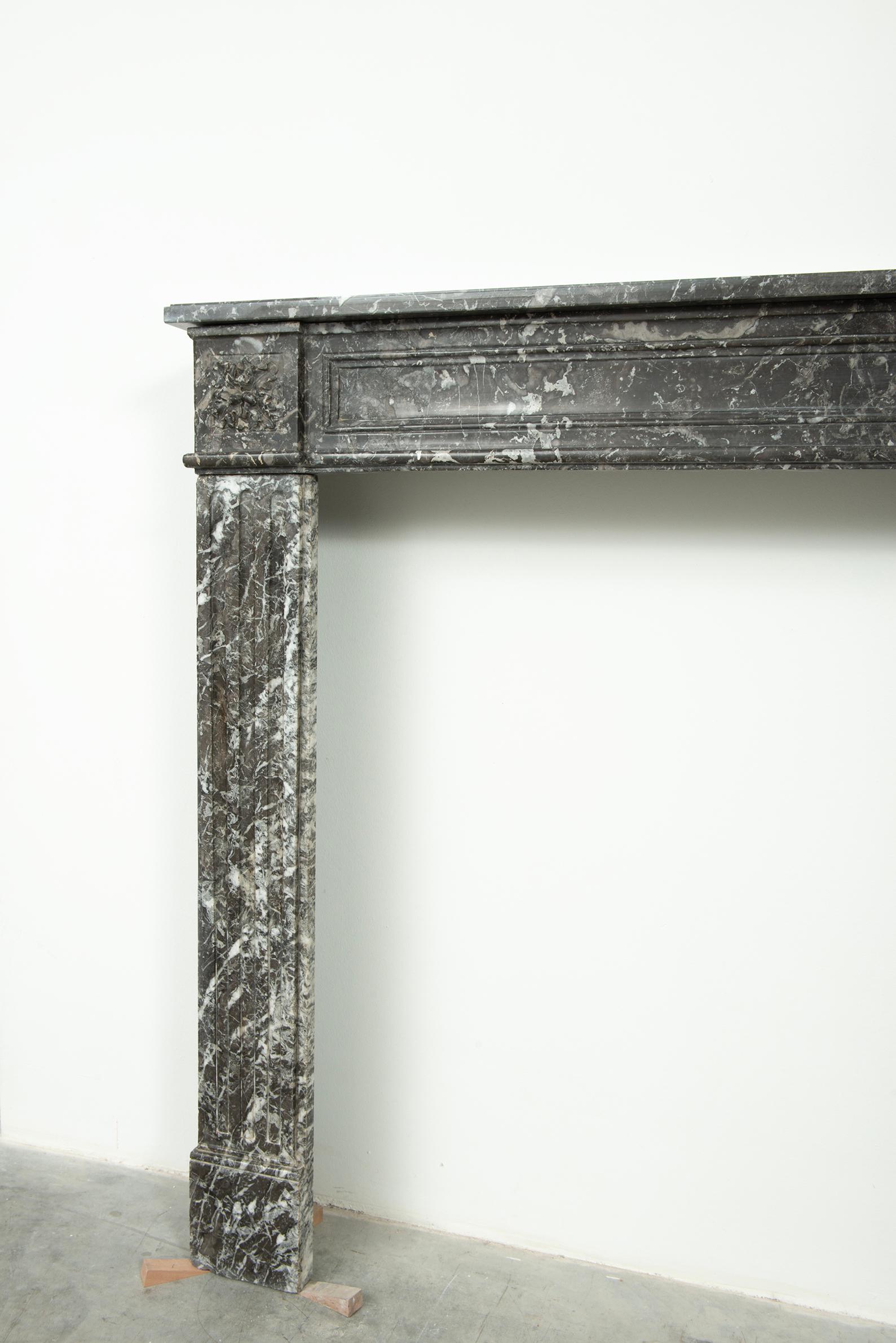 Antique Marble Fireplace Mantel 3