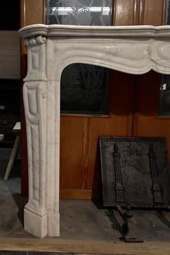 Antique Marble Fireplace Mantel from the 19th Century