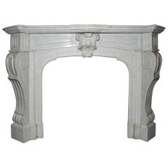 Antique Marble Fireplace Mantel Piece from the 19th Century