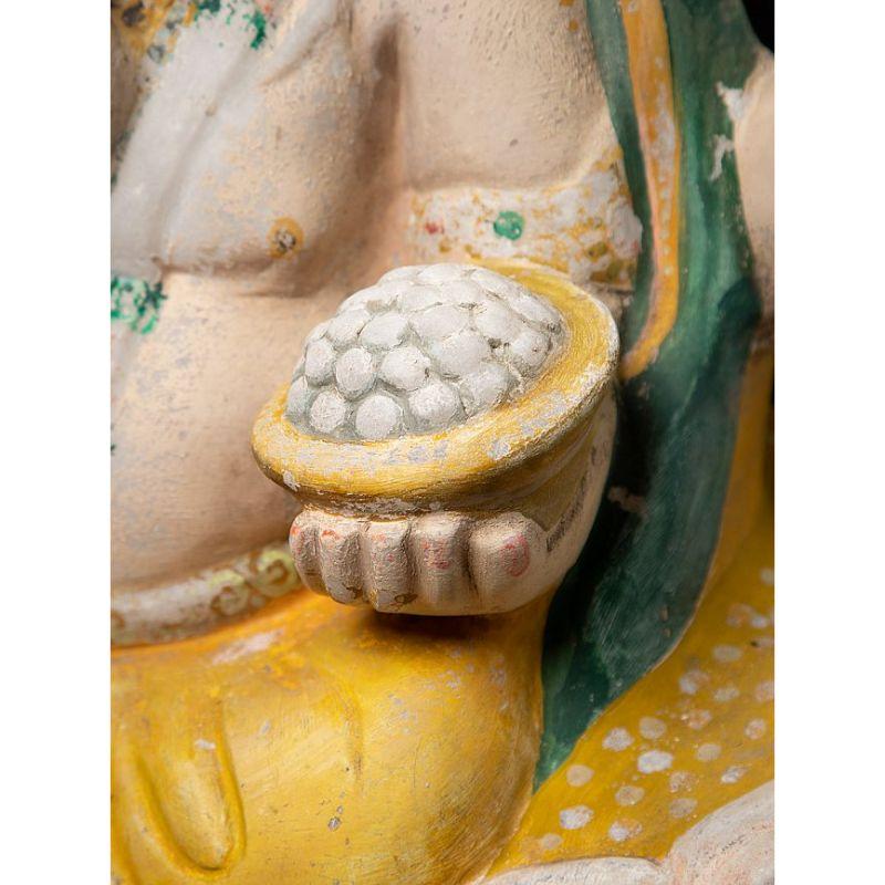 Antique Marble Ganesha Statue from Burma For Sale 9