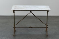 Antigua mesa de jardín de mármol procedente de Francia, circa 1850