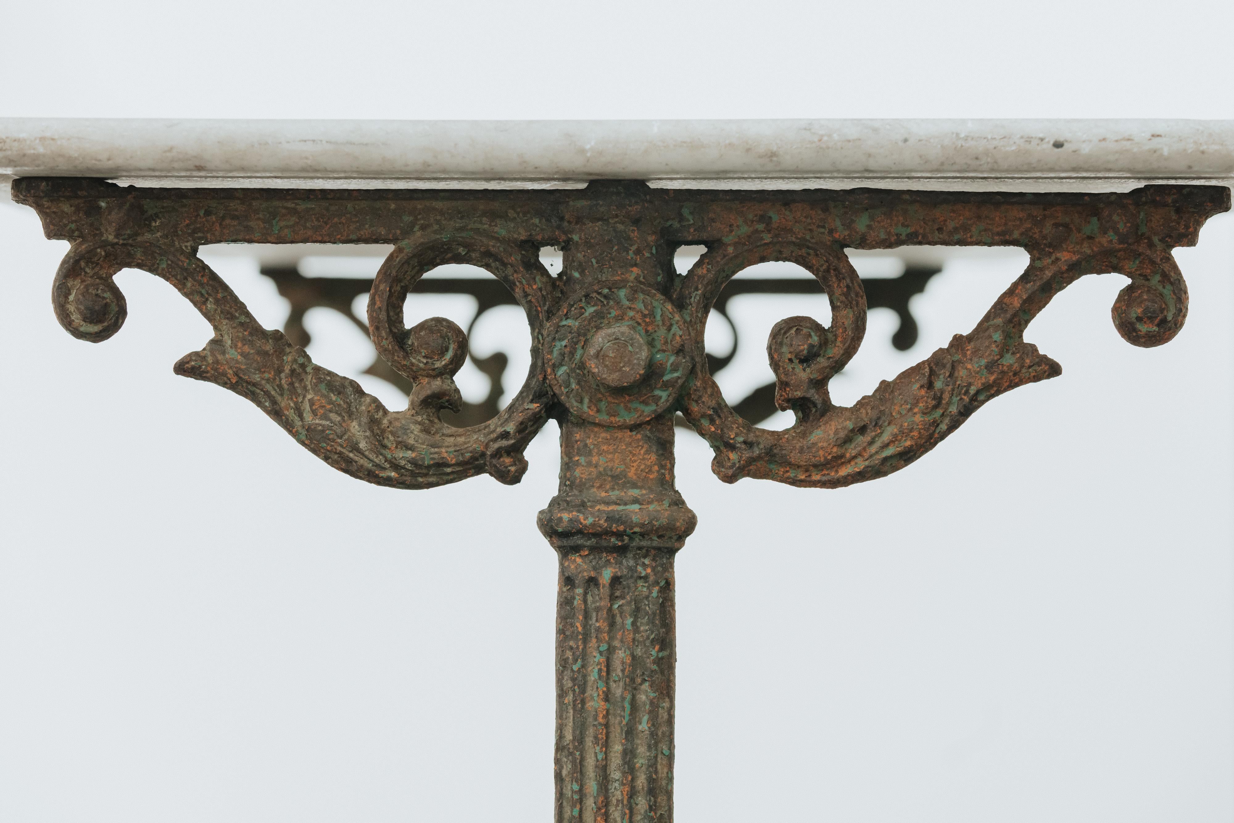 Antique Marble Garden Table From France, Circa 1850 For Sale 1