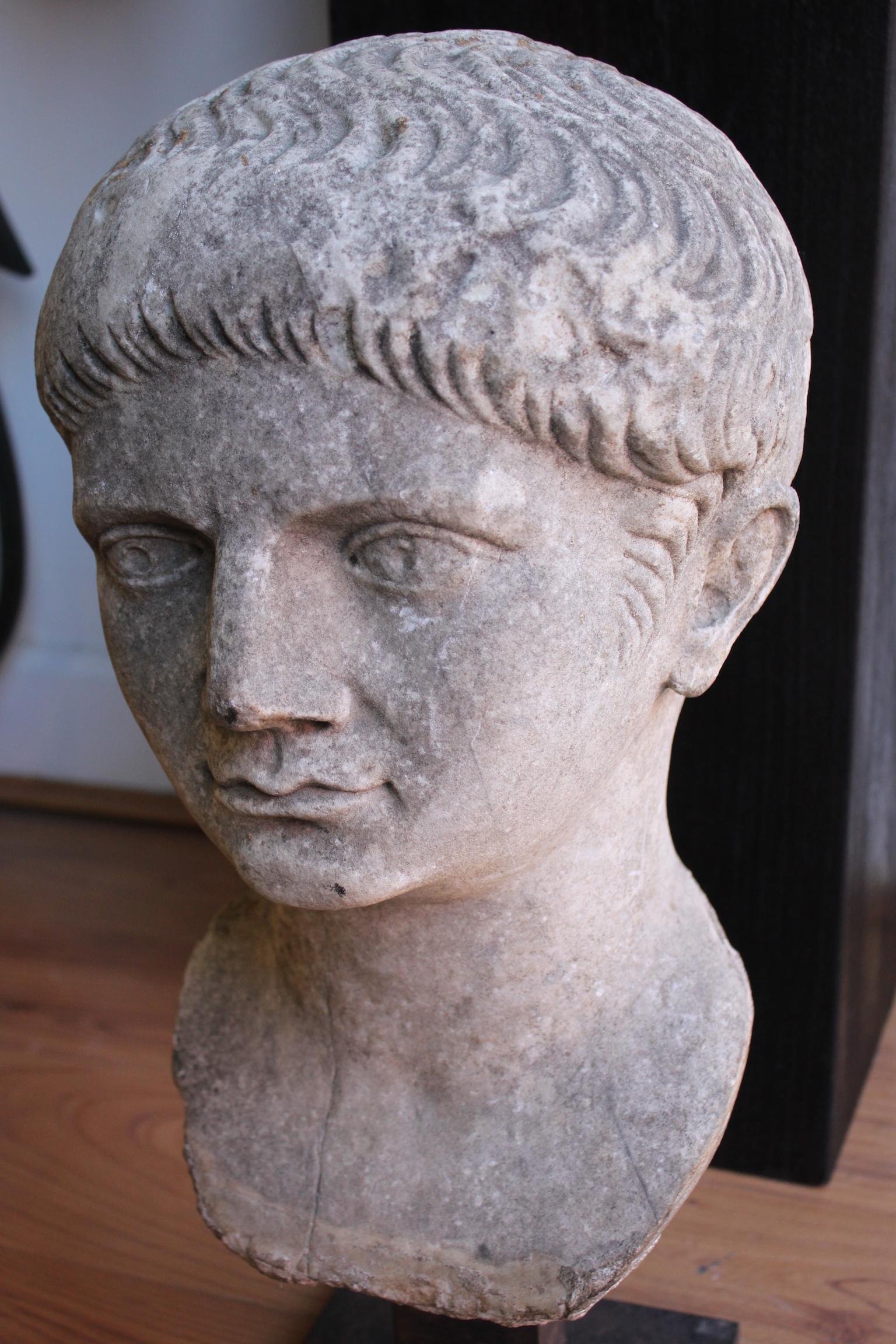 Antique Marble Head For Sale 2