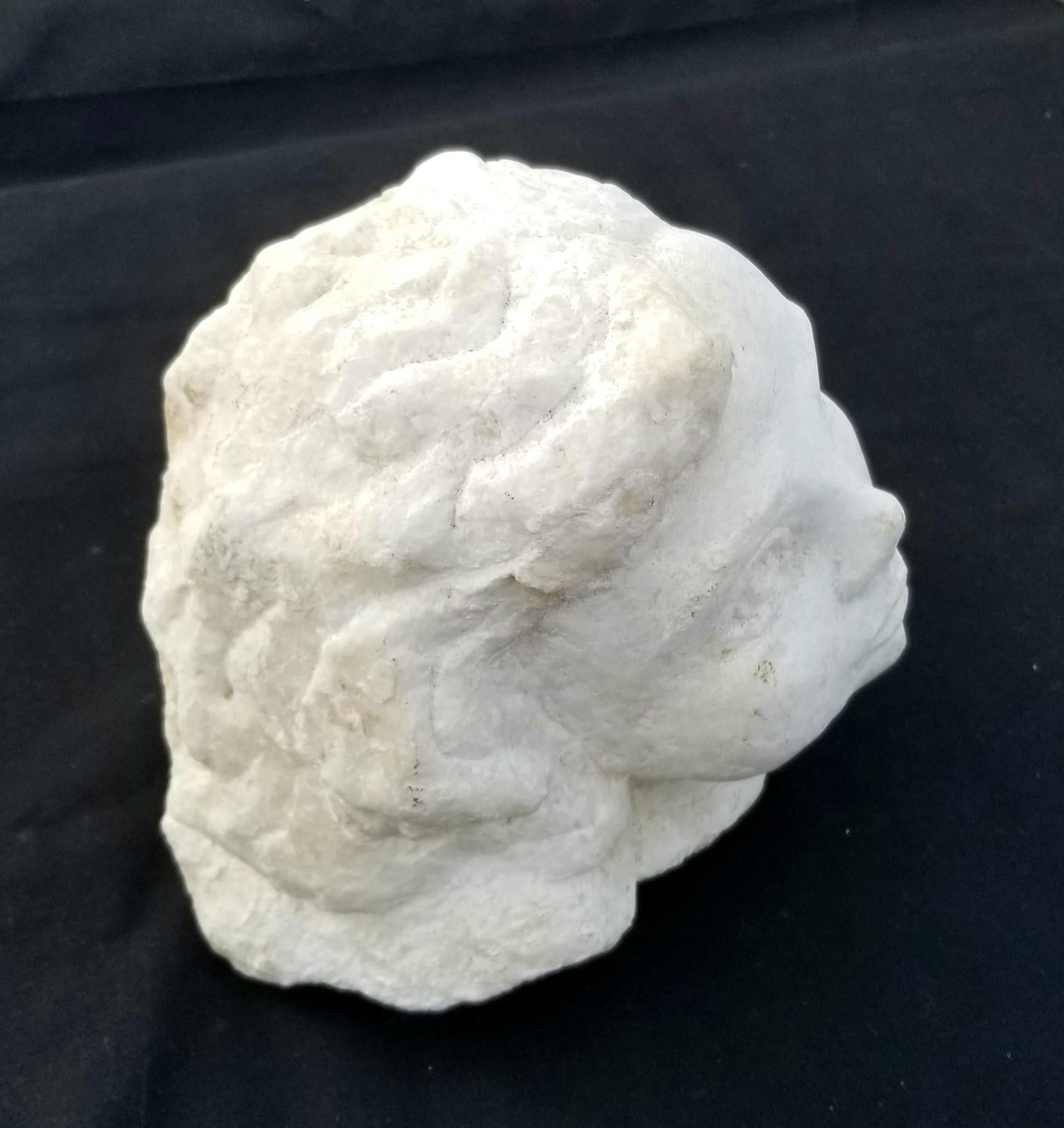 20th Century Antique Marble Head Sculpture