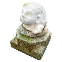 Antique Marble Head Sculpture