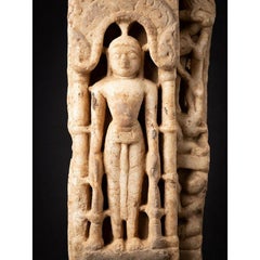 Antique Marble Jain Buddha from a Temple in Rajasthan from India