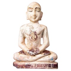 Antique marble Jain statue from India