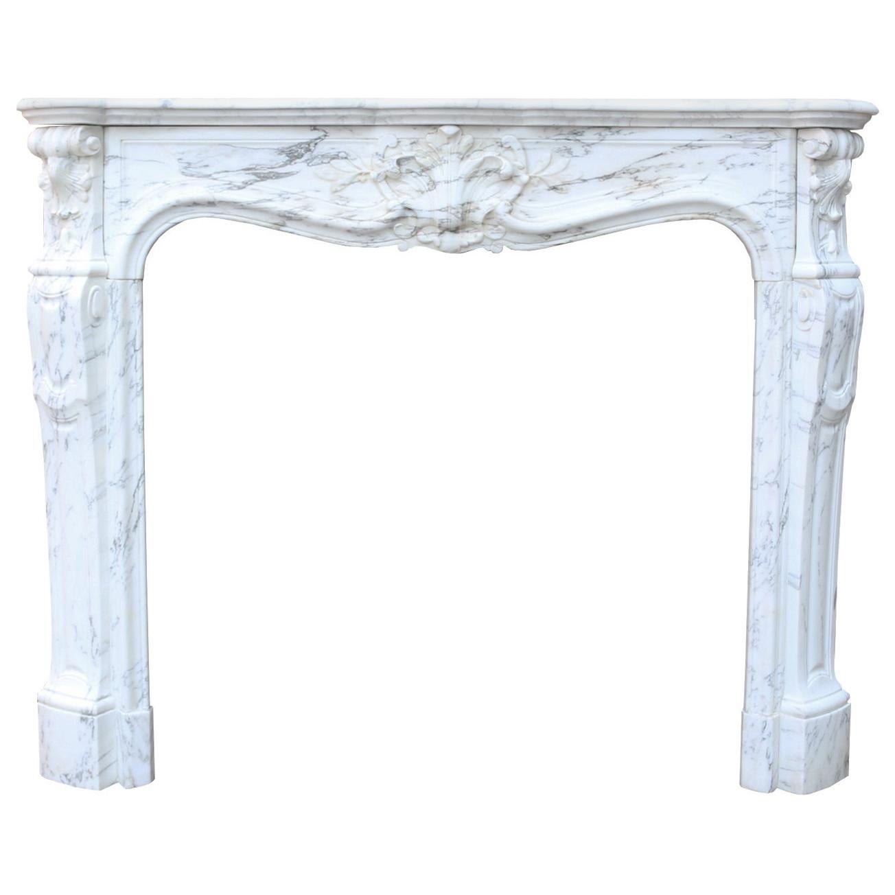 Antique Marble Louis XV Fireplace