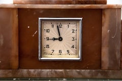 Antique Marble Mantel Clock with an Eagle, 1950s