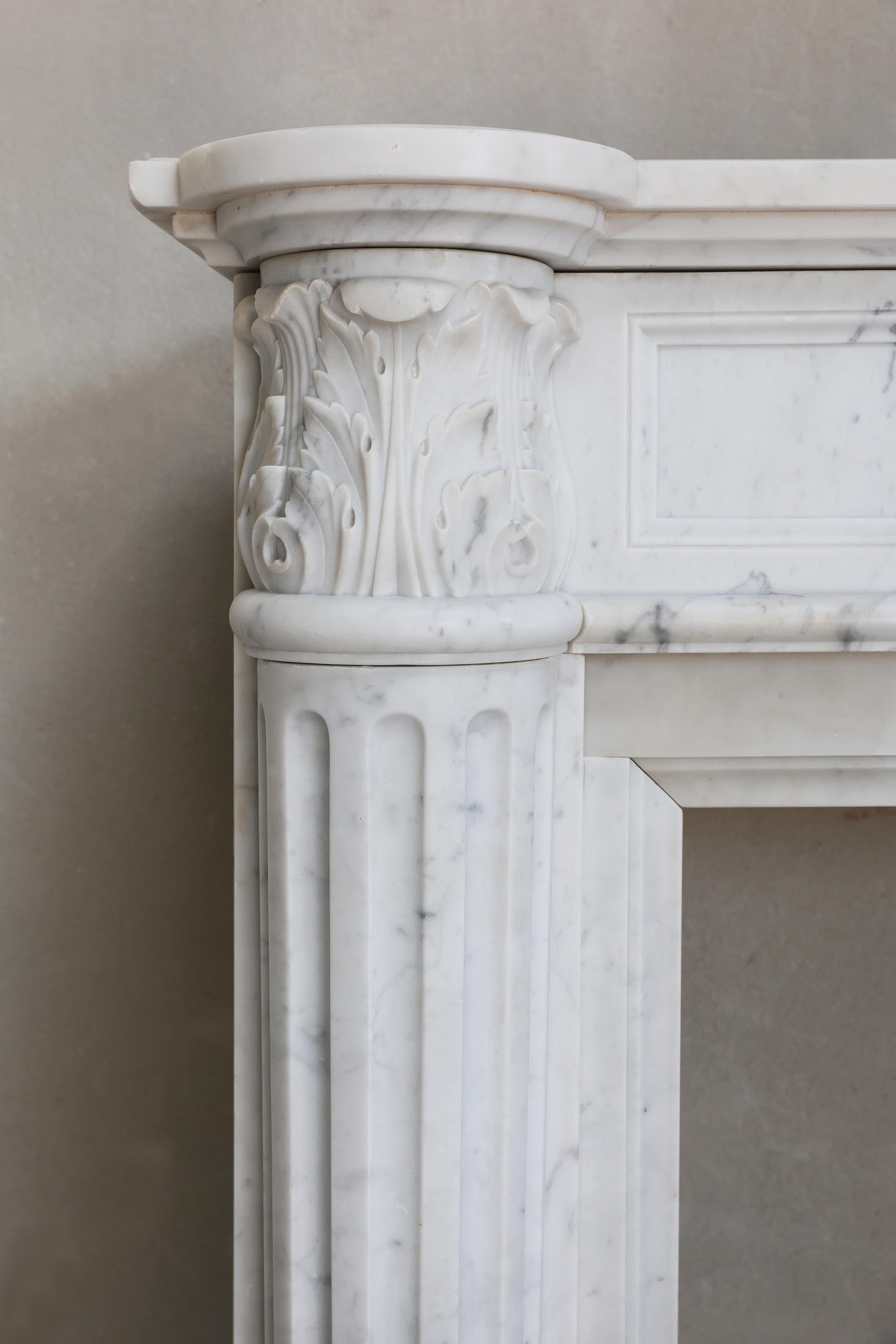 Beautiful 19th Century Antique Fireplace Mantel from Paris - France 1