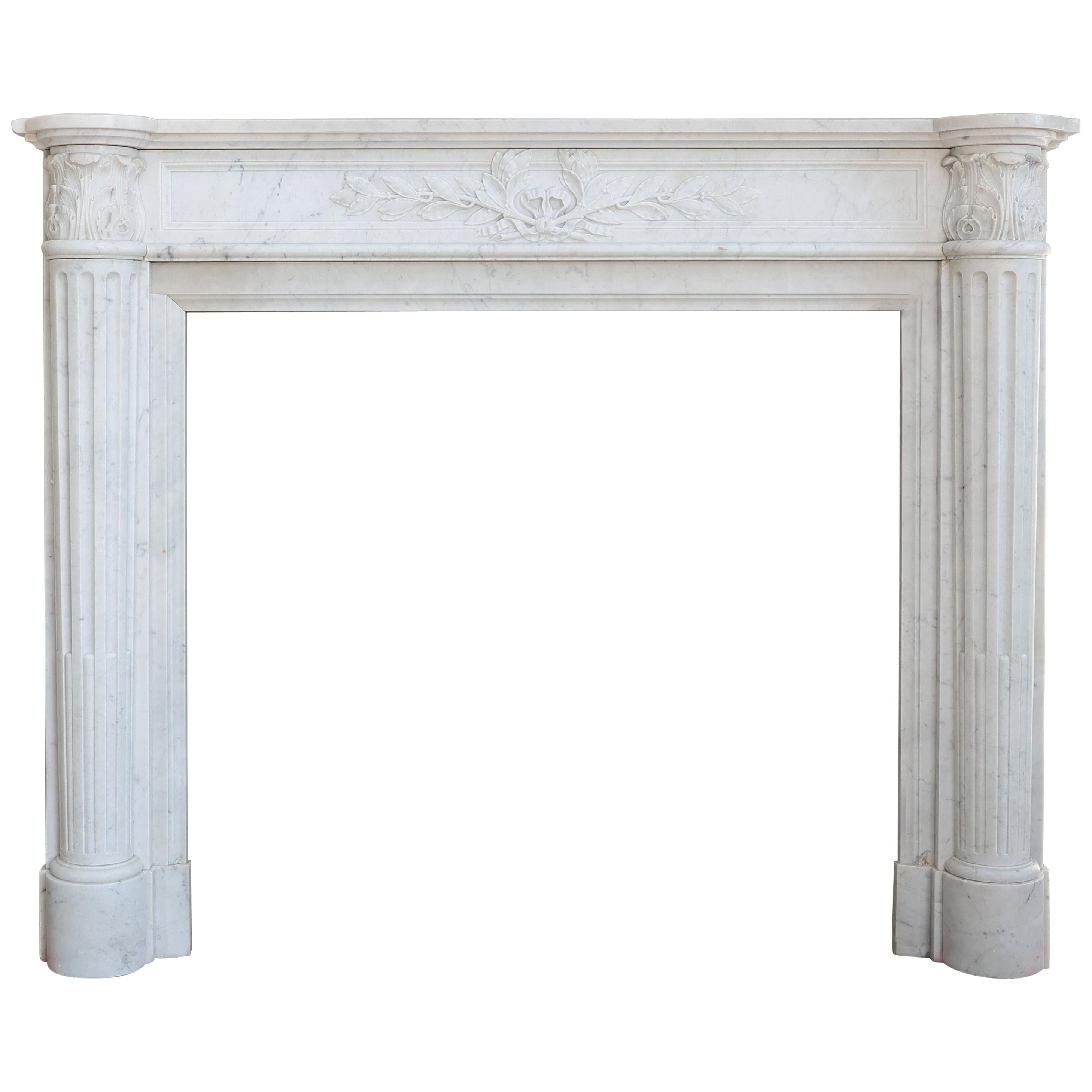 Beautiful 19th Century Antique Fireplace Mantel from Paris - France