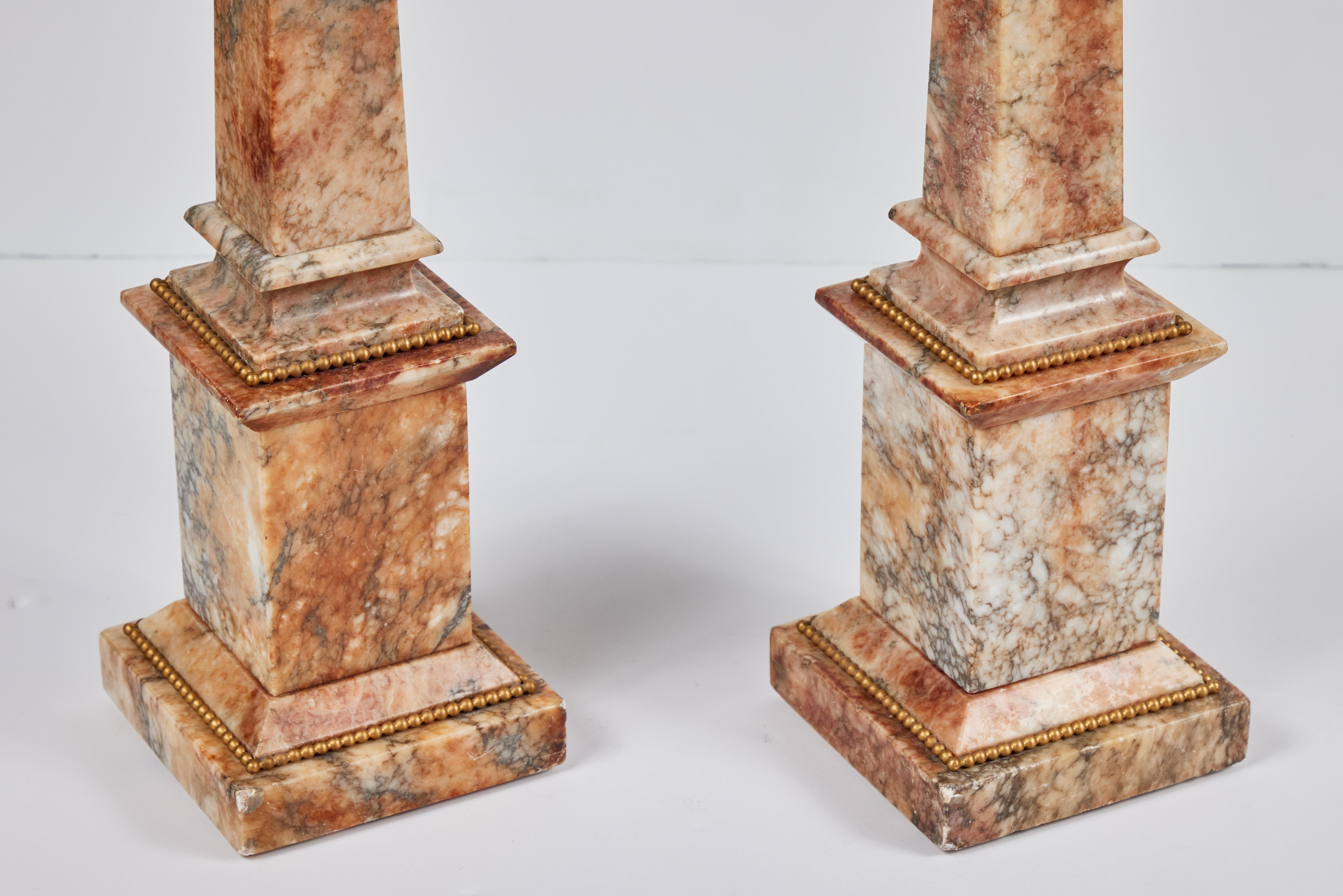 European Antique, Marble Obelisks For Sale