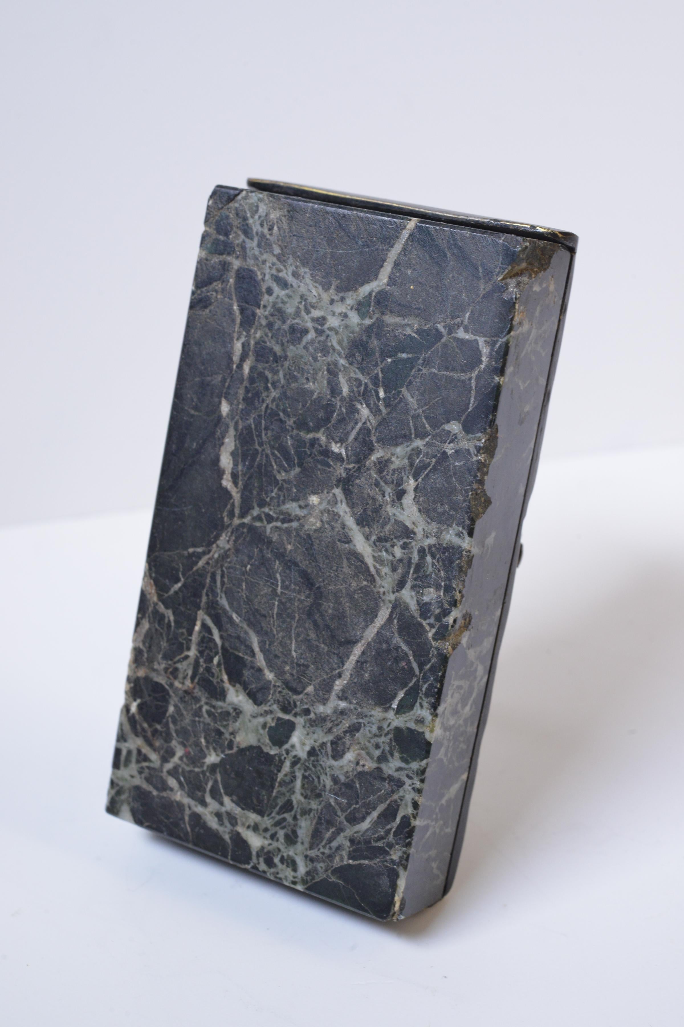 Antique Marble Paperweight with Figural Bronze Bird of Prey 19th century For Sale 2