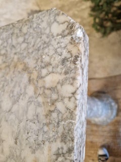 Antique Marble Pedestal Plinth 19th Century Display Bust Stand