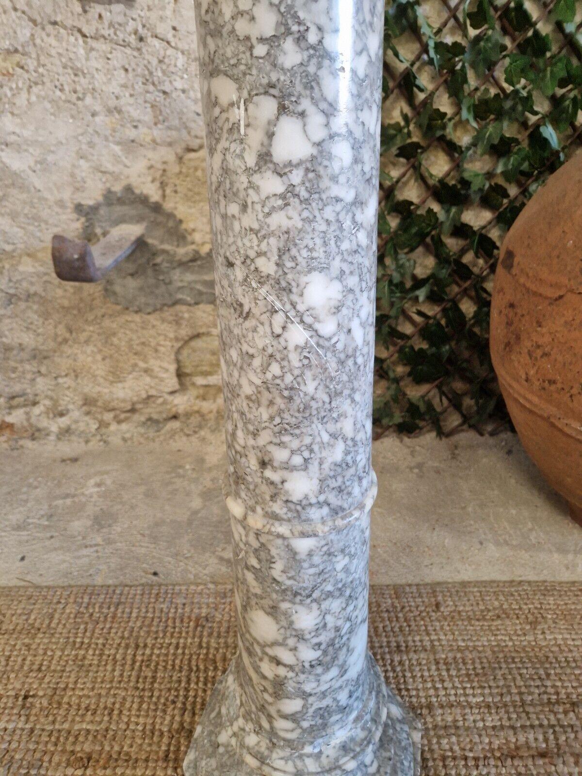 Antique Marble Pedestal Plinth 19th Century Display Bust Stand For Sale 2