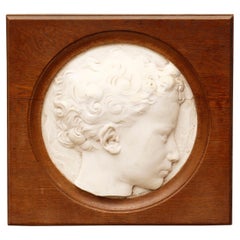 Antique Marble Relief Wall Hanging
