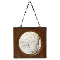 Antique Marble Relief Wall Hanging