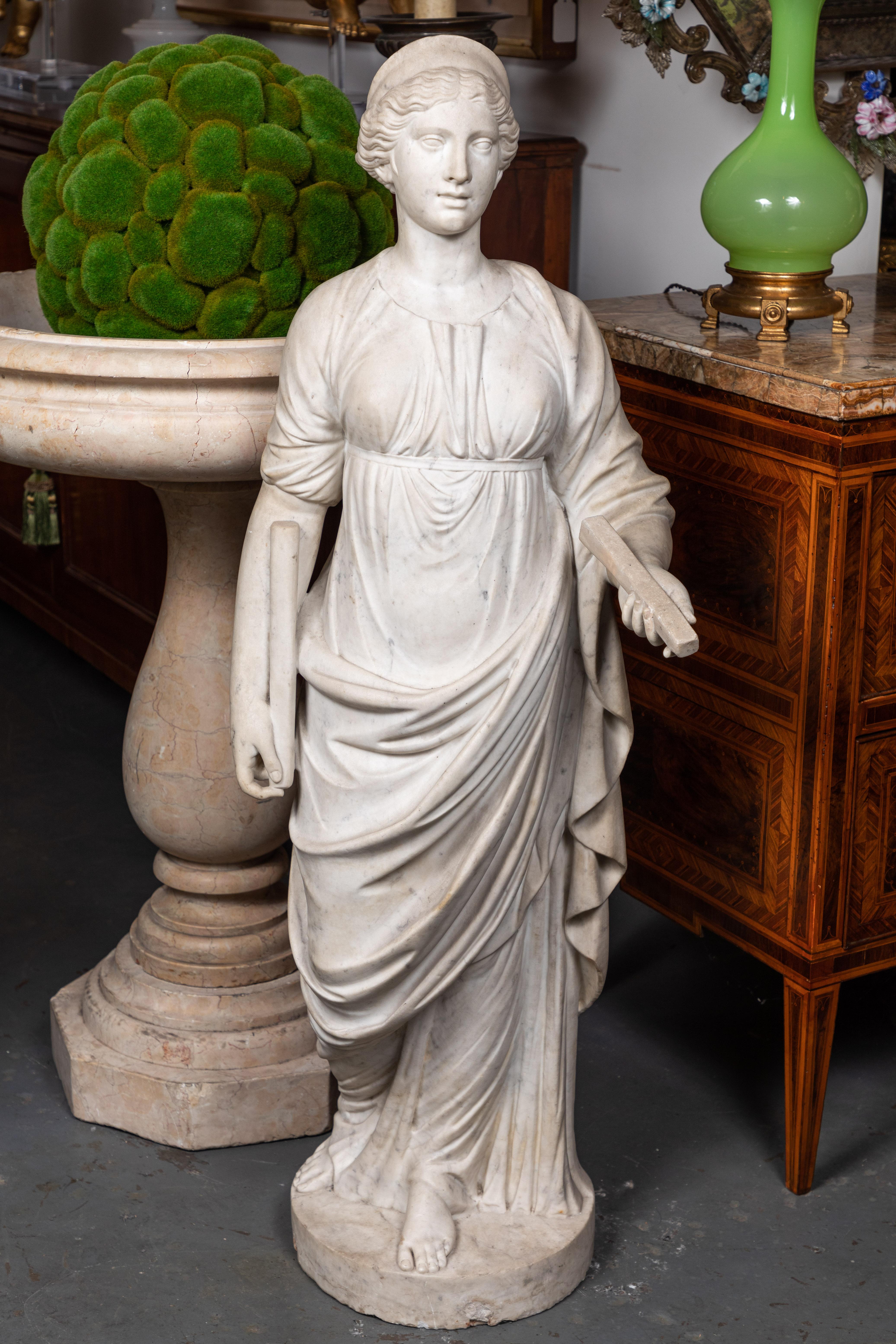 Classical Roman Antique, Marble Sculpture of Juno