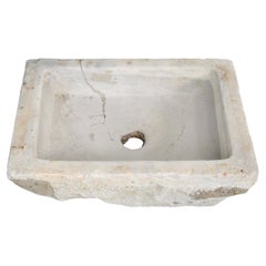 Antique Marble Sink from Europe C1700s or Earlier in as Is Condition