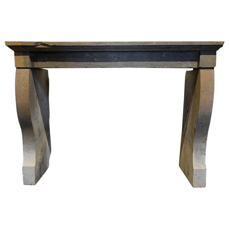 Antique Marble Stone Fireplace Mantel 19th Century For Sale At