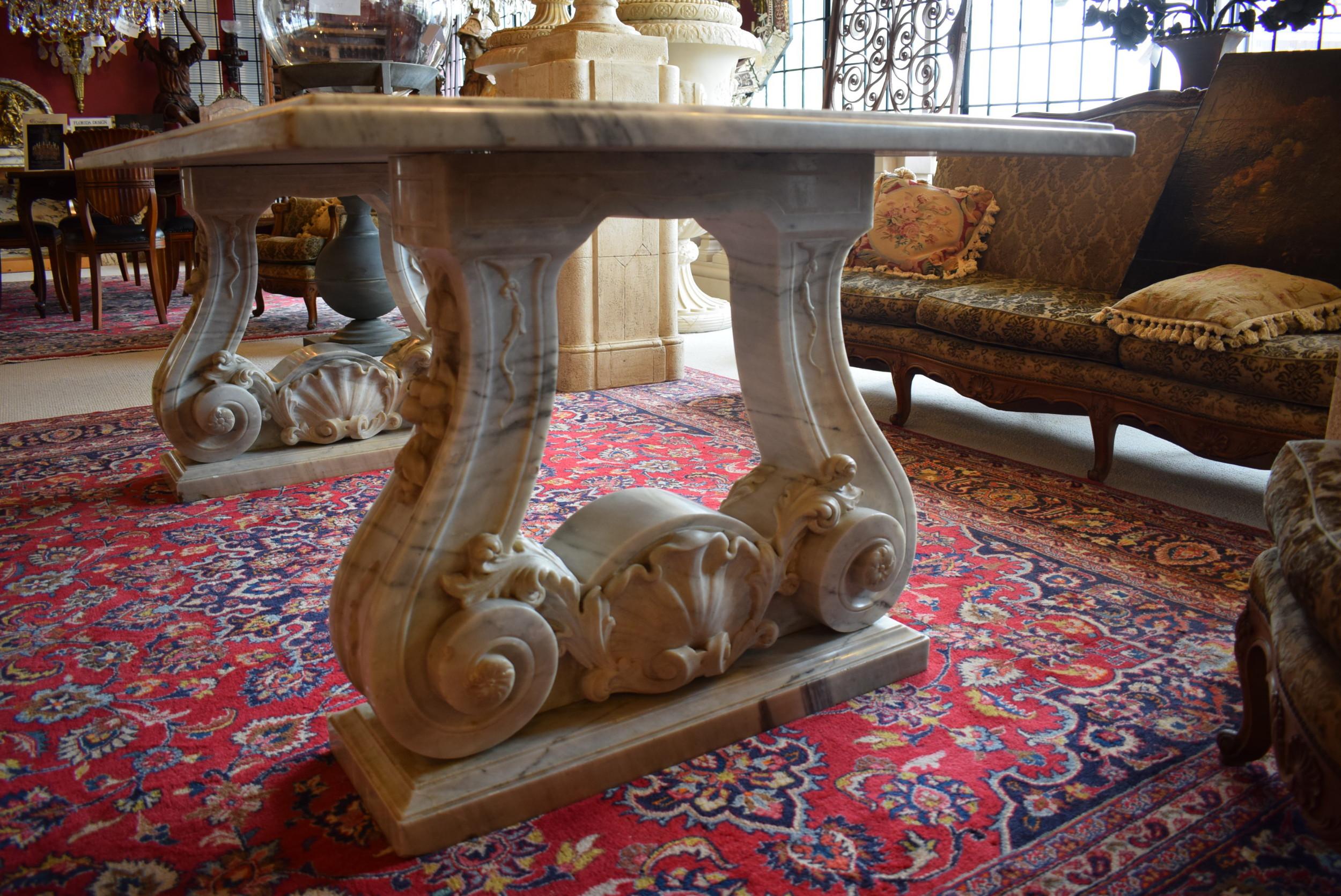 Rococo Antique Marble Table